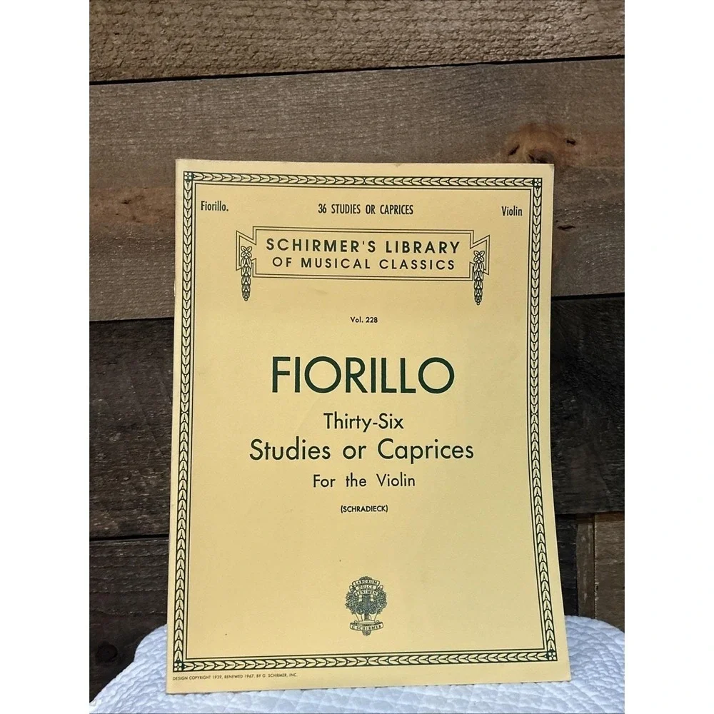 Fiorillo:‎ 36 Studies or Caprices for Violin Vol. 228 Songbook